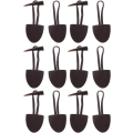 Miniatyrbilde 2 av 5: 6 Par Leatherknapper Horn Toggle Duffle Knapper for Frakk Kaffe