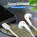 Pikkukuva 3 / 5: DAC Digitaalinen Dekoodaus Langalliset Kuulokkeet Type-C Liitäntä Puhelutoiminto Mega Basso HiFi In-ear Kuulokkeet Mikrofonilla iOS:lle Androidille Huaweille