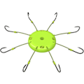 Miniatyrbillede 2 af 4: Fiske Krog Flap Krog Eksplosion Krog Ærme Fiske Krog Dish Krog Cla