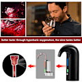 Miniatyrbillede 1 af 5: *Elektrisk Vinlufter En-Touch Bærbar Vin Karaffel Multi-Smar*
