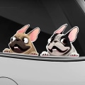 Pikkukuva 3 / 4: Kolmen osan hauska bulldog-autotarrasetti Ranskanbulldoggi Auto