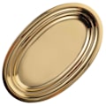 Miniatyrbillede 2 af 2: Oval middagstallerken i rustfrit stål, metal tallerkener, madfade til spisning og camping