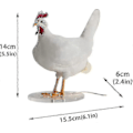 Miniatyrbillede 2 af 4: 3D Kylling Æg Lampe Hane Bordlampe