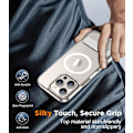 Miniatyrbilde 8 av 8: Temdan Magnetisk Kompatibel med iPhone 16 Pro Max Deksel, [Innebygd Usynlig Støtte][Kompatibel med MagSafe] [Militærgrad Støtsikker] Slank Tynn Clear-Stand for iPhone 16 Pro 6.3"