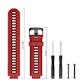 Miniatyrbillede 2 af 3: Passer til Garmin Forerunner 735xt tofarvet silikonerem Garmin 235/735 urrem Red and black