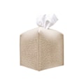 Miniatyrbillede 1 af 5: Servietboksbetræk Kvadratisk, Hvid PU Læder Servietboksholder, Moderne Minimalistisk til Cube Servietter Betræk（Beige）