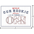 Pikkukuva 5 / 5: 7x5ft Baseball 1. syntymäpäivän tausta juhlatilaisuuksien valokuvauskoristeisiin Poika Urheilupallo Valkoinen raita Valokuva tausta Koju Banner Rekvisiitta Tarvikkeet