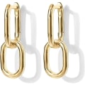 Miniatyrbillede 3 af 4: 14K Guld Konvertible Link Øreringe til Kvinder | Paperclip Link Kæde Øreringe | Drop Dangle Øreringe