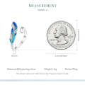 Miniatyrbilde 5 av 5: 925 Sterling Sølv Fjær Åpen Finger Ringer Blendende CZ Statement Ringer for Kvinner Stable Ringer Fint Smykke