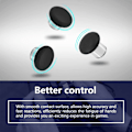 Miniatyrbild 4 av 5: Swap Thumbstick Grip-ersättningsdelar Analog Joystick kompatibel med Xbox one ELITE, PS4 Controller-tillbehör-svart