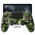 Miniatyrbillede 3 af 5: Trådløs Game Controller Controller Bluetooth Dual Head Gamepad Joystick Gamepad kompatibel med Game Console 4-grøn camouflage