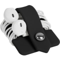Miniatyrbilde 3 av 4: Hodetelefonveske Kabelorganisator EaREuds Holder Øretelefonveske Wrap Winder Headset Keeper Kabelmanager Kabelorganisator Svart