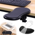 Miniatyrbilde 1 av 5: Ergonomisk Armstøtte for Skrivebord, Tastatur Håndleddstøtte Musmatte, Pute med Minneskum Håndledd for Datamaskin Bærbar Arbeid Spill (2 stk)
