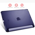 Miniatyrbilde 3 av 7: Ultra tynn smartveske med gummiert fleksibelt TPU bakdeksel, automatisk søvn/våkne og visnings-/skriveholder for iPad Mini 5 - helt blå