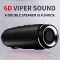 Miniatyrbild 4 av 5: Bärbar Bluetooth-högtalare Trådlös och Vattentät Djup Bas Subwoofer Perfekt för Fest, Resor, Utomhus, Hem, Dusch - Svart