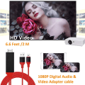 Miniatyrbild 6 av 7: Lightning till HDMI-kabeladapter kompatibel med iPhone, 1080P digital synkroniseringsskärm ljud- och videoadapter