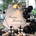 Pikkukuva 5 / 5: Hopea Party-ilmapallot 100kpl 12 tuuman Kromi Metalliset Hopea Helium-ilmapallot Syntymäpäiväjuhlan Koristeluun ja Kaarikoristeluun Hääjuhlaan Syntymäpäivään