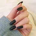 Miniatyrbillede 2 af 6: 1 stk. falske negle manicure (11-ballet sort mat [lim])Skønhed og sundhed