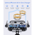Miniatyrbillede 7 af 10: Bilholder til Galaxy Z Fold 4 3 2 med dobbelt spole trådløs oplader til Samsung W22 W21 foldbar telefon hurtig opladning