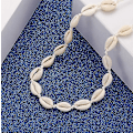 Miniatyrbillede 5 af 5: Cowrie Shell Choker Halskæde til Kvinder Puka Shell Halskæde Snøret Seashell Halskæde Hawaiian Strand Smykker
