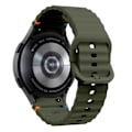 Miniatyrbilde 1 av 8: SimpleThings Sport Silikon Armbånd uten Mellomrom for Samsung Galaxy Watch 7/6/5/4 Military Green Watch7/FE/6/5/5Pro/4