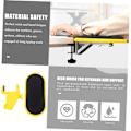 Miniatyrbild 5 av 5: 1 st Armstöd Fäste Roterande Stativ Laptop handledsstöd handledsstöd Justerbar Klämma Roterande Tangentbord handledsstöd Stödplatta Tangentbordsplatta Gul