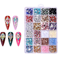 Miniatyrbillede 1 af 9: Lille Krystal Rhinestones Sæt | 3500 Stykker Glitter Resin Rhinestones Sæt, Flatback AB Klare Juveler Diamanter Negledekorationer til Niktule A