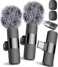 Trådløs Lavalier Mikrofon - Lightning & USB-C – Mini Mic Kompatibel iPhone/Android, Video, TikTok, Vlog, YouTube_Særlige Gaver