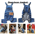 Pikkukuva 4 / 5: Koiran farkut, denim-haalarit, lemmikkien farkkuhaalarit, muodikkaat ja mukavat siniset housut koirille ja kissoille, pojille ja tytöille (sininen, XX-Large)