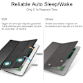 Pikkukuva 4 / 7: Älykäs koteloSmart Case - Läpikuultava matta takakansi Magneettinen kotelo Automaattisella Sleep/Wake -toiminnolla - musta