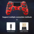 Pikkukuva 4 / 5: Langaton peliohjain Ohjain Bluetooth Dual Head Gamepad Joystick Gamepad yhteensopiva pelikonsolin kanssa 4-punainen naamiointi
