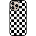 Miniatyrbilde 4 av 5: Kompakt iPhone 16 Pro Max Deksel [Lettvekt / 1,2 m 2X Militær Grad Fallbeskyttelse/Slank] - Kirsebær - Klar Svart Black White Check Checkerboard iPhone 16 Pro Max