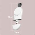Miniatyrbillede 5 af 7: Apple Watch trådløs oplader - Perlehvid (med sort hængende spænde)