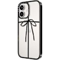 Miniatyrbilde 6 av 6: Kompakt iPhone 16 Pro Max Deksel [Lettvekt / 1,2 m 2X Militær Grad Fallbeskyttelse/Slank] - Kirsebær - Klar Svart Wrapped in a Bow iPhone 16 Plus