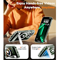 Pikkukuva 7 / 8: Magneettinen iPhone 16 Pro Max -kotelo, [Sisäänrakennettu näkymätön jalusta][Yhteensopiva MagSafe-tekniikan kanssa] [Sotilastason iskunkestävä] Ohut läpikuultava Clear-Stand iPhone 13 Pro Max