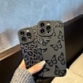 Miniatyrbild 3 av 8: iPhone 16 Pro Max Skal 6,9 tum 2024, Estetisk Hjärtan Print iPhone 16 Pro Max Skal för Kvinnor Flickor Män, Silikon Skyddande Telefonfodral för iPhone Butterfly iPhone 12 Pro Max