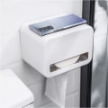 Pikkukuva 1 / 5: WC-paperirullan pidike seinälle kiinnitettävä kasvopaperiannostelija vedenpitävä/pölytiivis/kissankestävä itseliimautuva rullapaperitelineet - Ei porausta