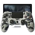 Miniatyrbillede 3 af 5: Trådløs Game Controller Controller Bluetooth Dual Head Gamepad Joystick Gamepad kompatibel med Game Console 4-grå camouflage