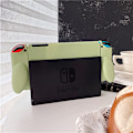 Miniatyrbild 5 av 5: Skyddande TPU-fodral i ren färg för Nintendo Switch (Grön)