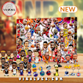 Miniatyrbilde 2 av 5: NBA Julekalender 2024 til jul - NBA Julekalender med 24 Luker, James, Kobe, etc. Rutete Gaver A