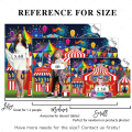 Miniatyrbillede 3 af 4: 5x3ft Rød Karneval Cirkus Baggrund til Drenge Piger Karrusel Telt Tillykke Fødselsdagstema 1. Første Fødselsdag Baby Shower Festartikler Dekorationer Banner