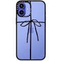 Miniatyrbilde 3 av 6: Kompakt iPhone 16 Pro Max Deksel [Lettvekt / 1,2 m 2X Militær Grad Fallbeskyttelse/Slank] - Kirsebær - Klar Svart Wrapped in a Bow iPhone 16 Plus