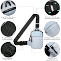 Pikkukuva 4 / 5: Mini Sling Bag - Miesten ja naisten pieni vedenpitävä crossbody-laukku, rento puhelinrintareppu matkustamiseen ja patikointiin