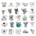 Miniatyrbillede 4 af 5: Koala bjørn vandtætte vinyl klistermærker med 50 stk. - Velegnet til bærbare computere, rejsetasker, notesbøger, telefoner, biler, scrapbøger, vandflasker, cykler, graffiti-klistermærker