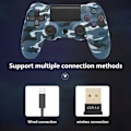 Pikkukuva 4 / 5: Langaton peliohjain Ohjain Bluetooth Dual Head Snowflake -kahva Joystick Gamepad yhteensopiva pelikonsolin kanssa 4-sininen naamiointi