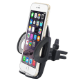 Miniatyrbilde 3 av 7: Universell smarttelefonbil luftventilfestebrakett kompatibel med iPhone XS XS Max XR X 8 etc-grå