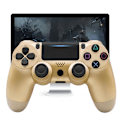 Miniatyrbillede 3 af 5: Trådløs Game Controller Controller Bluetooth Dual Head Gamepad Joystick Gamepad kompatibel med Game Console 4-guld