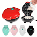 Miniatyrbillede 1 af 8: Husholdnings Brødbager Pandekage Maker Mini Bagekage Vaffelmaskine Sandwich Morgenmadsmaskine pink