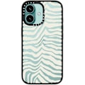 Miniatyrbilde 4 av 6: Kompakt iPhone 16 Pro Max Deksel [Lettvekt / 1,2 m 2X Militær Grad Fallbeskyttelse/Slank] - Kirsebær - Klar Svart Zebra Stripe iPhone 16