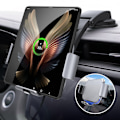 Miniatyrbillede 3 af 10: Bilholder til Galaxy Z Fold 4 3 2 med dobbelt spole trådløs oplader til Samsung W22 W21 foldbar telefon hurtig opladning